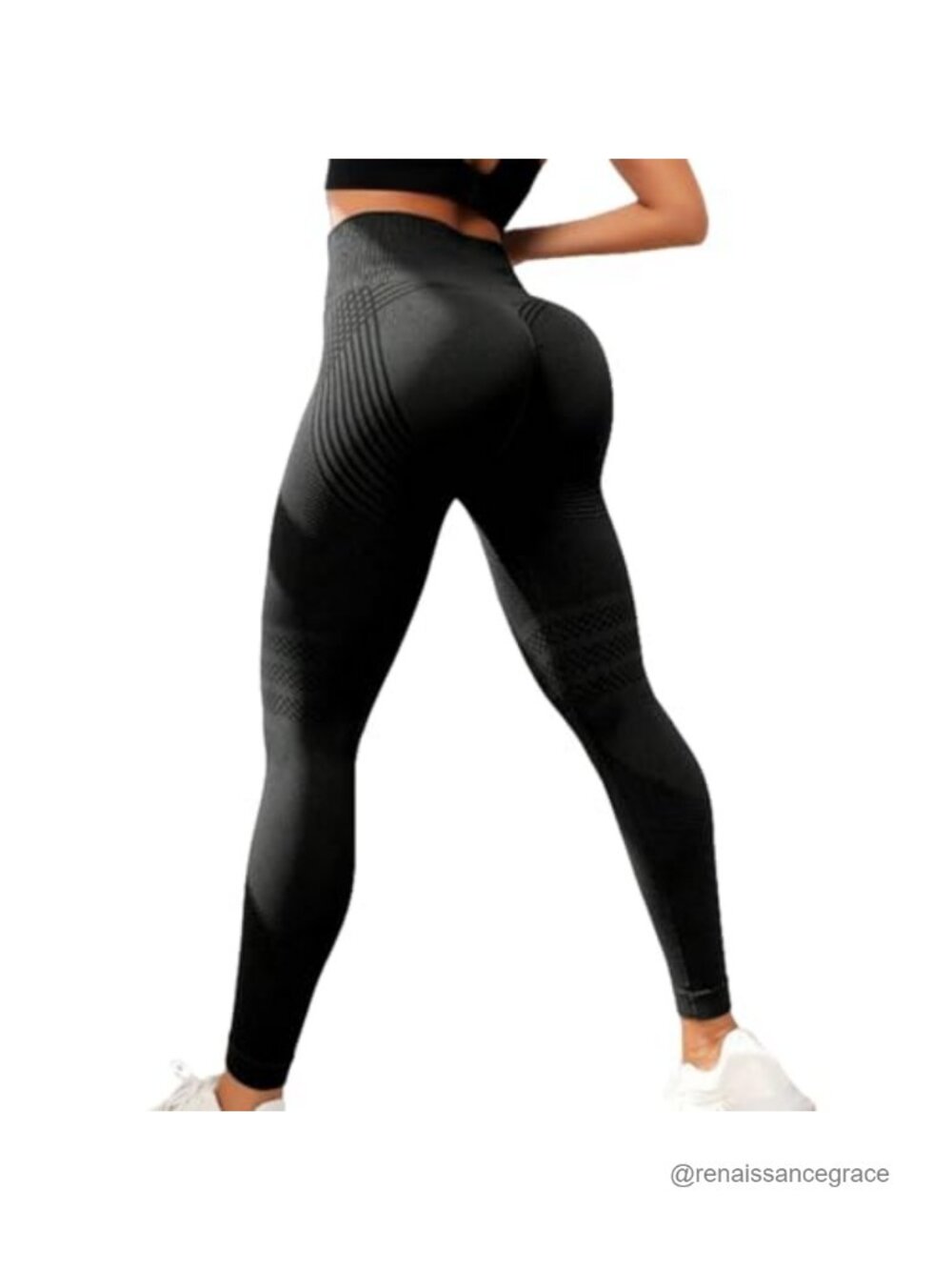 High Waist 3D Compression Leggings Tummy Control Yoga Pants Women
